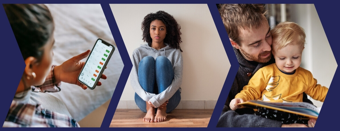 Decorative footer with images